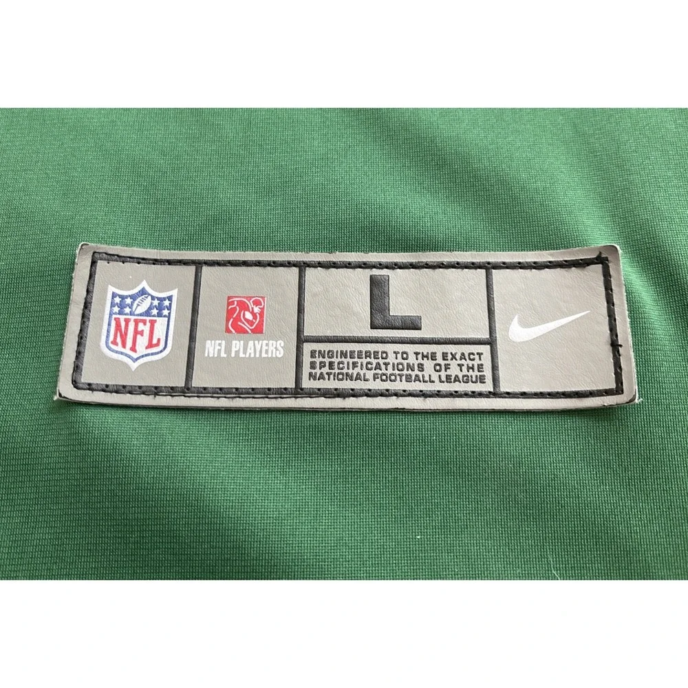 Nike NY Jets NFL 100th Anniversary Patch Jersey Green #14 Darnold Mens L No Name